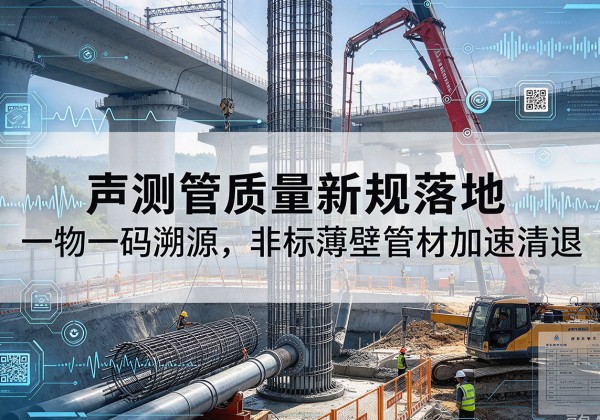 冷水江声测管质量新规落地，一物一码溯源，非标薄壁管材加速清退