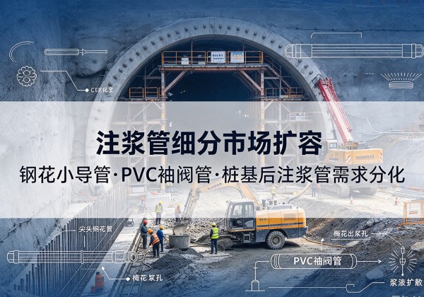 冷水江注浆管细分市场扩容，隧道钢花小导管、PVC 袖阀管、桩基后注浆管需求分化